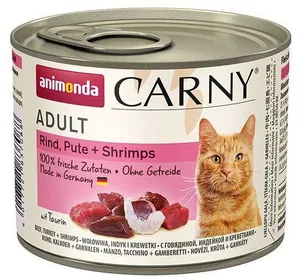 ANIMONDA Dosenfutter CARNY Adult - Rind, Truthahn, Garnelen 200g